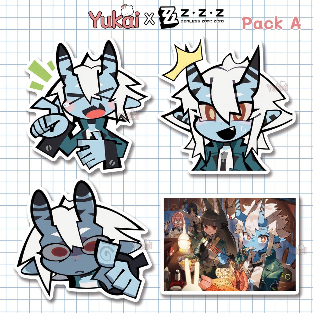 

Stiker Soukaku Zenless Zone Zero (ZZZ) Premium - Sticker Pack Anime Waterproof