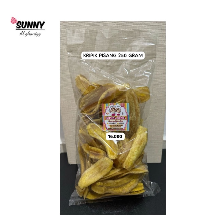 

Sunny Kripik Pisang Asin Gurih Renyah 250 Gram