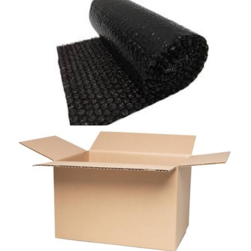 

Tambah kemas kardus+bubble wrap