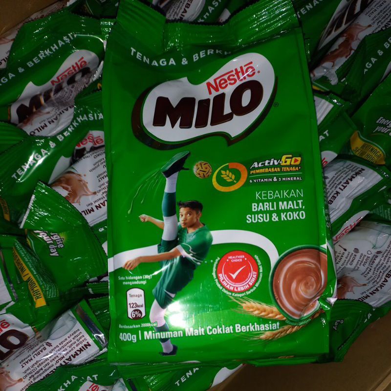 

Milo bubuk Refill 400gr 1dus