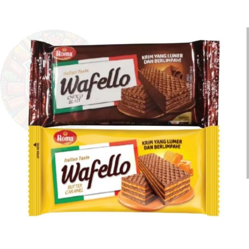 

Wafello Butter Caramel & Choco Blast 15 gr Wafer Khas Italia