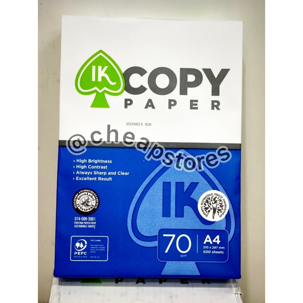 

Kertas HVS A4 IK Copy Paper 70gsm 210 x 297 mm