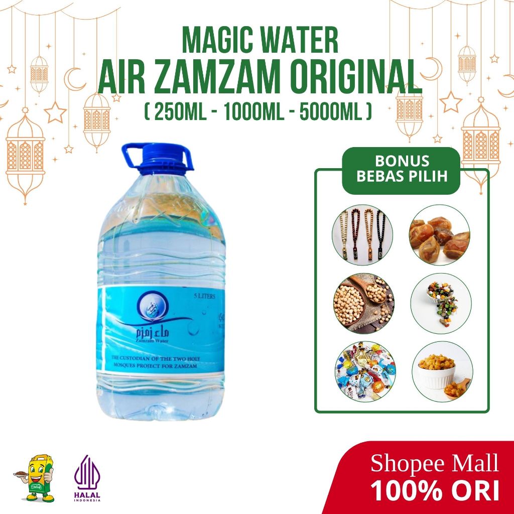

Air Zamzam/ Zamzam Asli/ Air Zamzam Mekah/ Air Zamzam Original