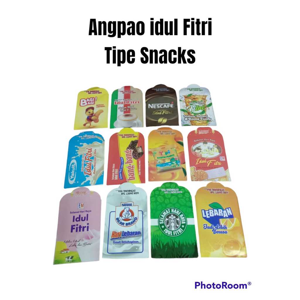 

Amplop Idul Fitri Motif Snack Ukuran M - 80 Lembar - Kertas, Karton