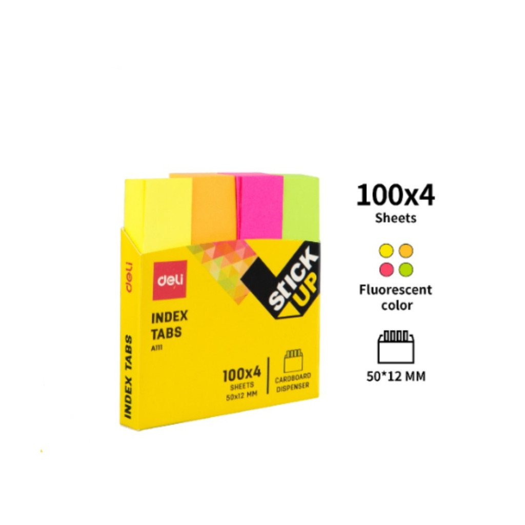 

Sticky Notes Page Marker Index Tab DELI EA11102 Memo Tempel Penanda Halaman Buku