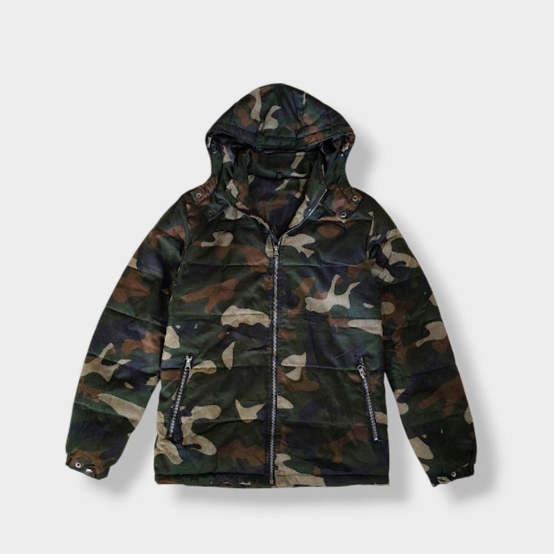 Uknowbrand Camoflage Down Jaket (Second/Bekas)