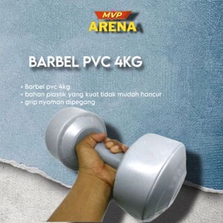 Original Barbel latihan beban 4 kg Arena MVP barbel 4kg dumbel 4kg barbel 4kg pvc