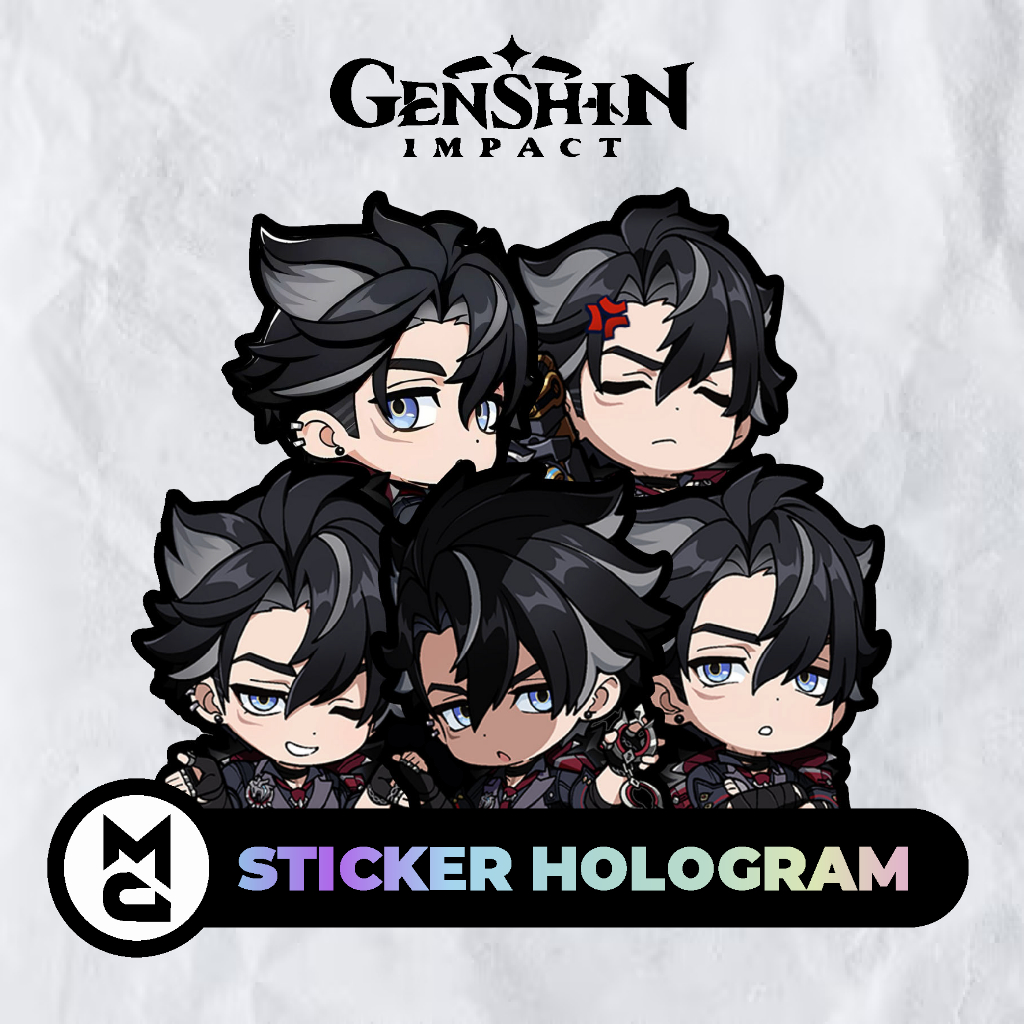 

Sticker Hologram Genshin Impact Wriothesley Stiker Vinyl Waterproof Vynil Aesthetic Lucu Helm Laptop Motor