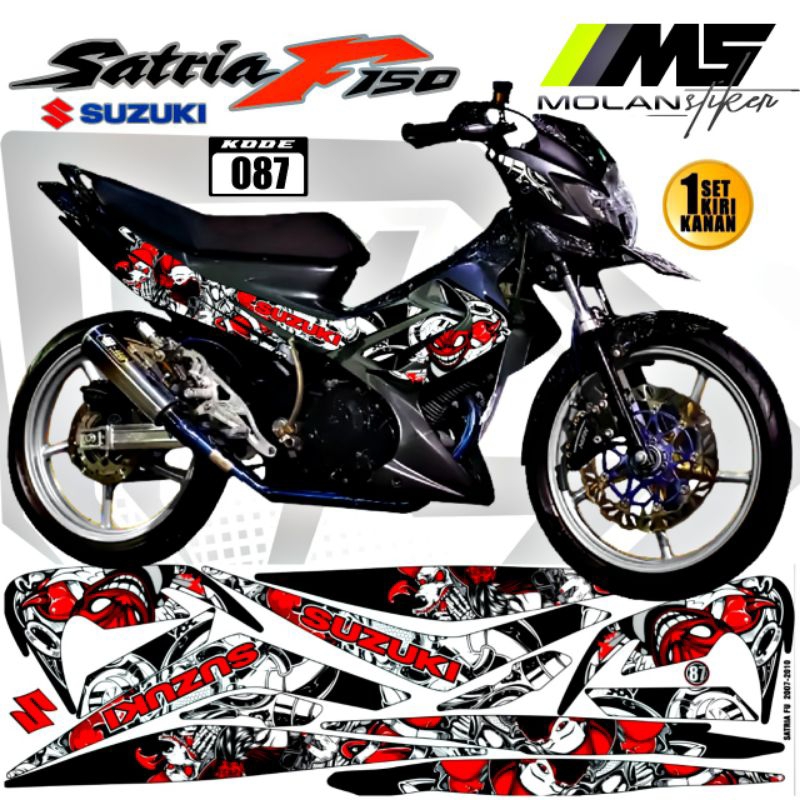 Decal Sticker Striping Variasi Satria Fu Barong Raider R Suzuki Satria Fu 150 2009-2013 Satria Fu Ck