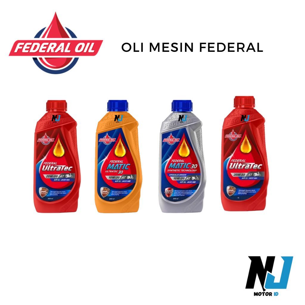 Oli Mesin Motor Federal Ultratec Matic Sport Matic Racing Synthetic