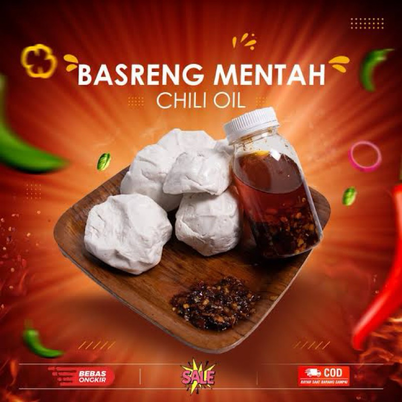 

BASRENG CHILI OIL ISI 5 PEDAS VAKUM GURIH NAGIH BASRENG MENTAH BY ZEEZEE SNACK (BASRENG + CHILI OIL)