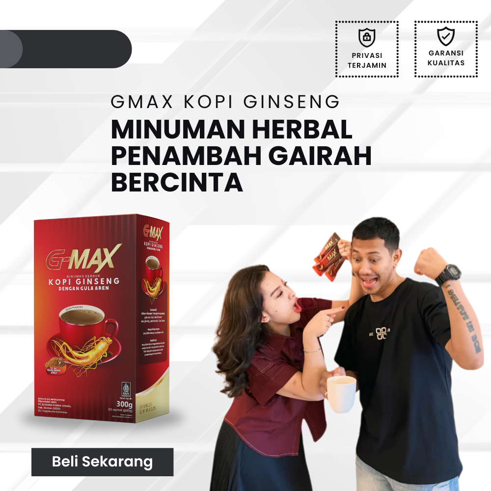 

Terlaris!!! Gmax Kopi Ginseng Dengan Gula Aren Minuman Herbal Menambah Gairah Saat Bercinta