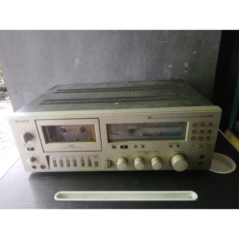 Vintage Tape deck Sony TC K80 II ukuran jumbo (Baca Deskripsi)