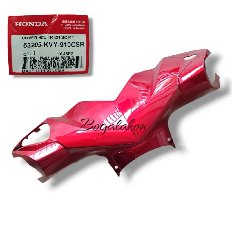 Batok cover stang beat karbu warna merah original ahm 53205kvy910csr
