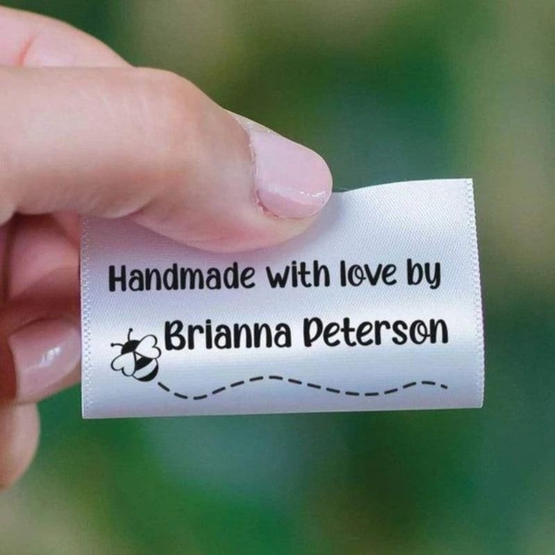 

Label Satin Tebal Ukuran Lebar 3,5cm Label Washing