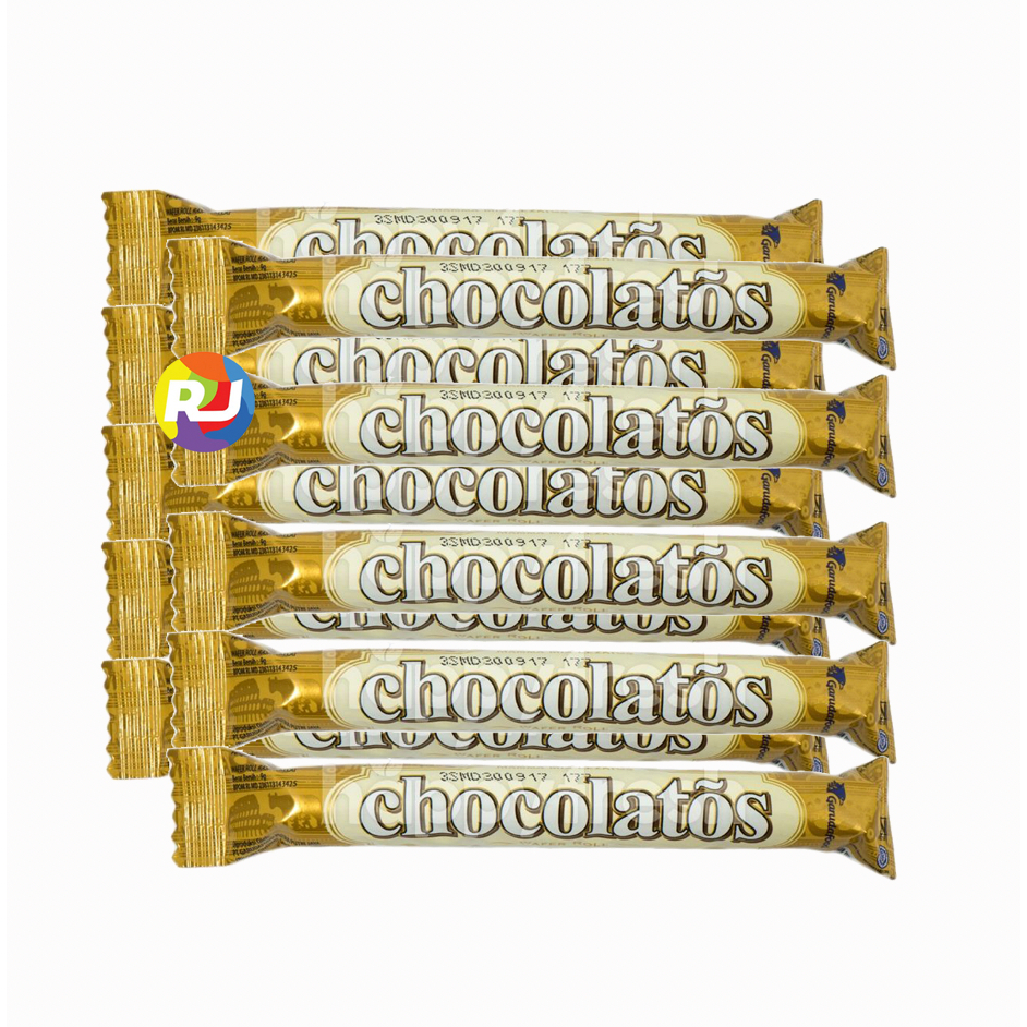 

Gery Chocolatos Roll per 10 bungkus - Chocolate 7,5gr / Dark Choco 14gr / Vanilla 15gr