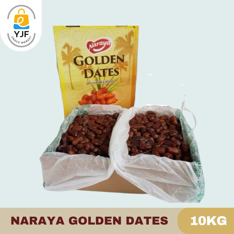 

Naraya Golden Dates REPACK / Buah Kurma Naraya Premium 1KG / 500g