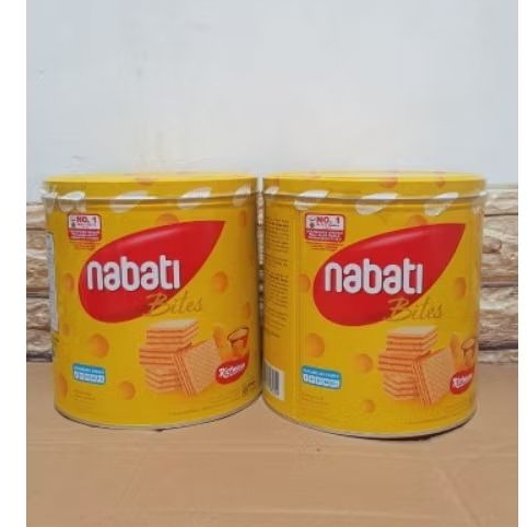 

Nabati Wafer Kaleng Kemasan 287gr rasa keju