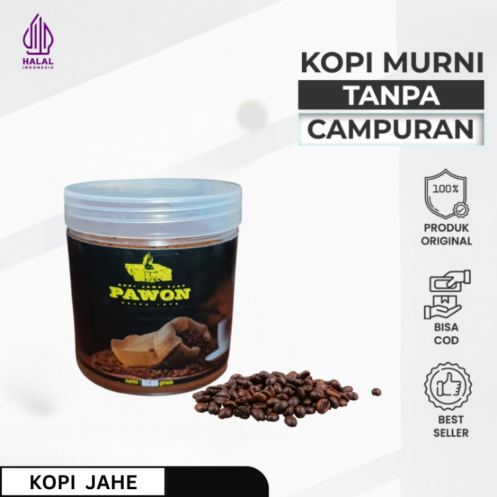 

Kopi Jahe Bubuk Tjap Pawon Cethe 200gr Khas Tulungagung Jawa Timur