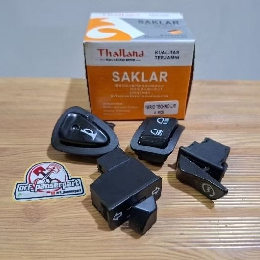 SAKLAR KNOP/TOMBOL LAMPU SET HONDA VARIO 110 CBS/TECHNO VARIO 125 SET THALLAND (STATER/KLAKSON/DIM /