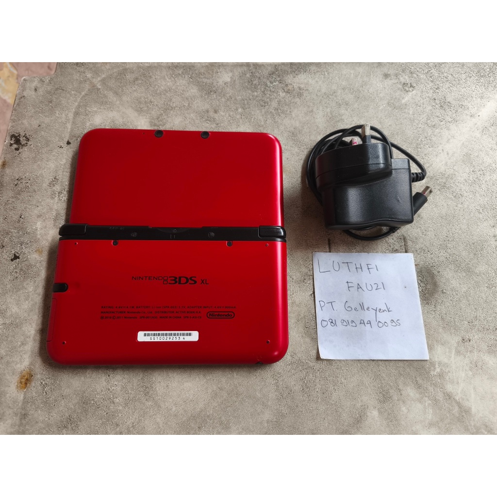 Nintendo 3DS XL Red Black OFW CFW Luma by request 01