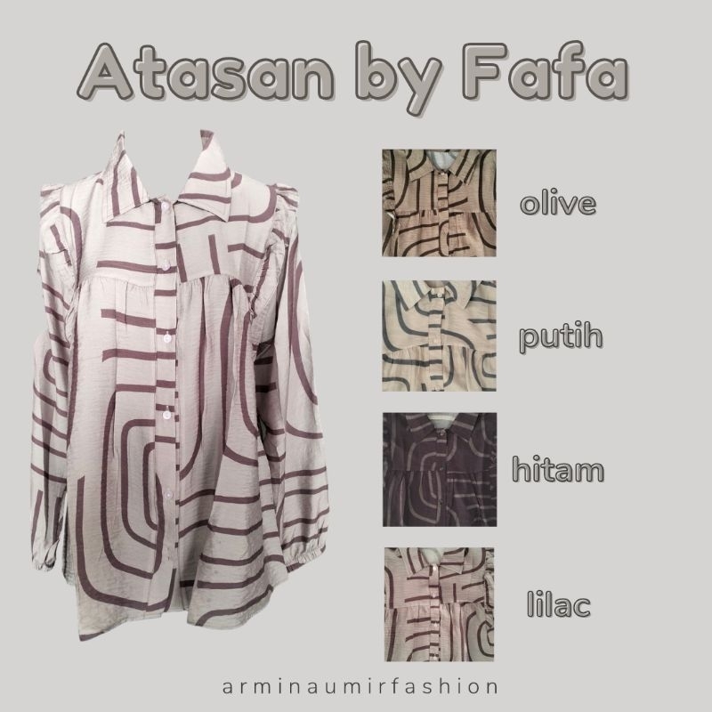Blouse Wanita Motif Abstrak by Fafa
