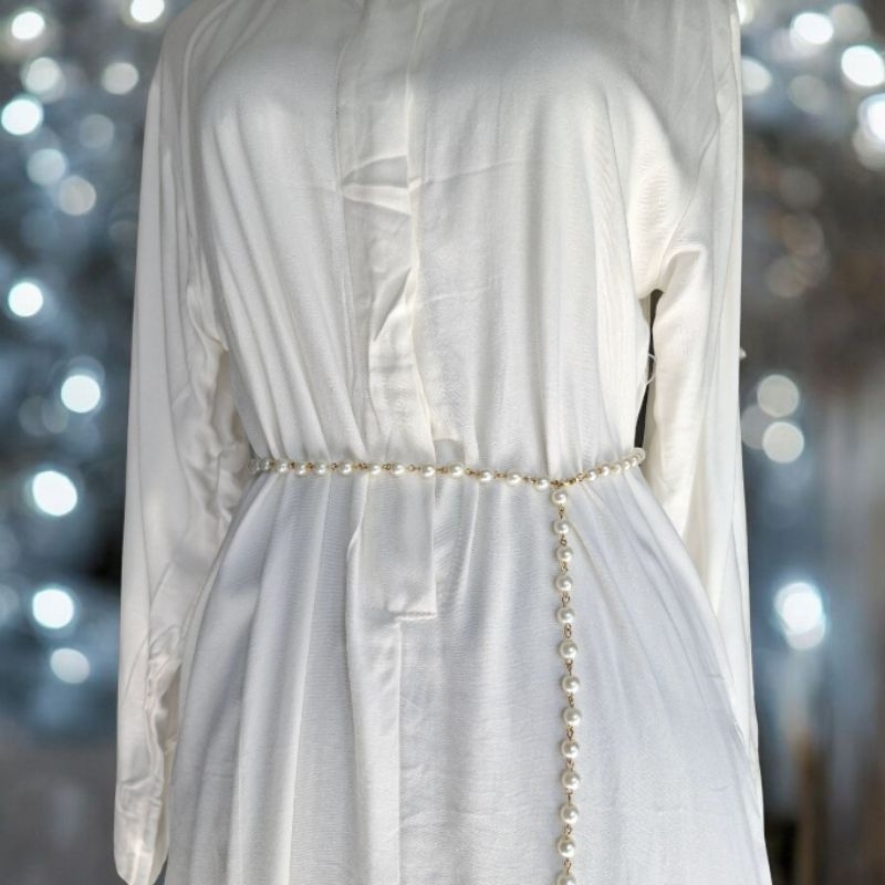 belt pinggang wanita/ikat pinggang mutiara/ikat dress mutiara