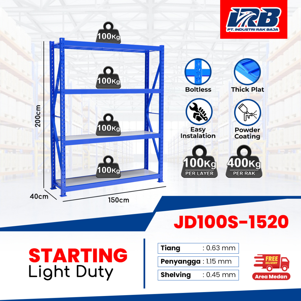 Rak Gudang medan/Rak Besi Siku/Rak Siku Serbaguna/Rak Susun Serbaguna/Rak Barang Beban rak gudang ra