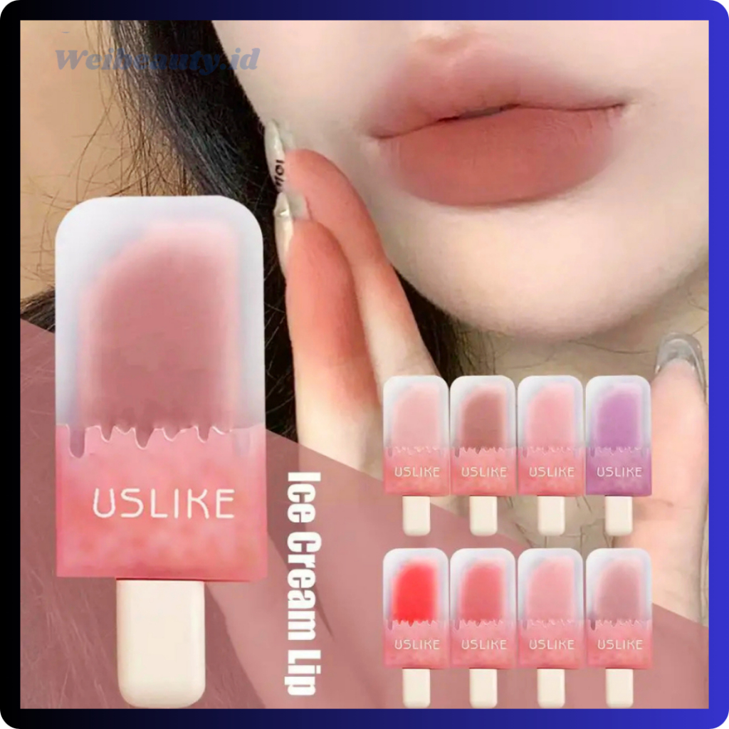 Uslike Ice Cream Lip Glaze Velvet Matte x Water Mist XX168