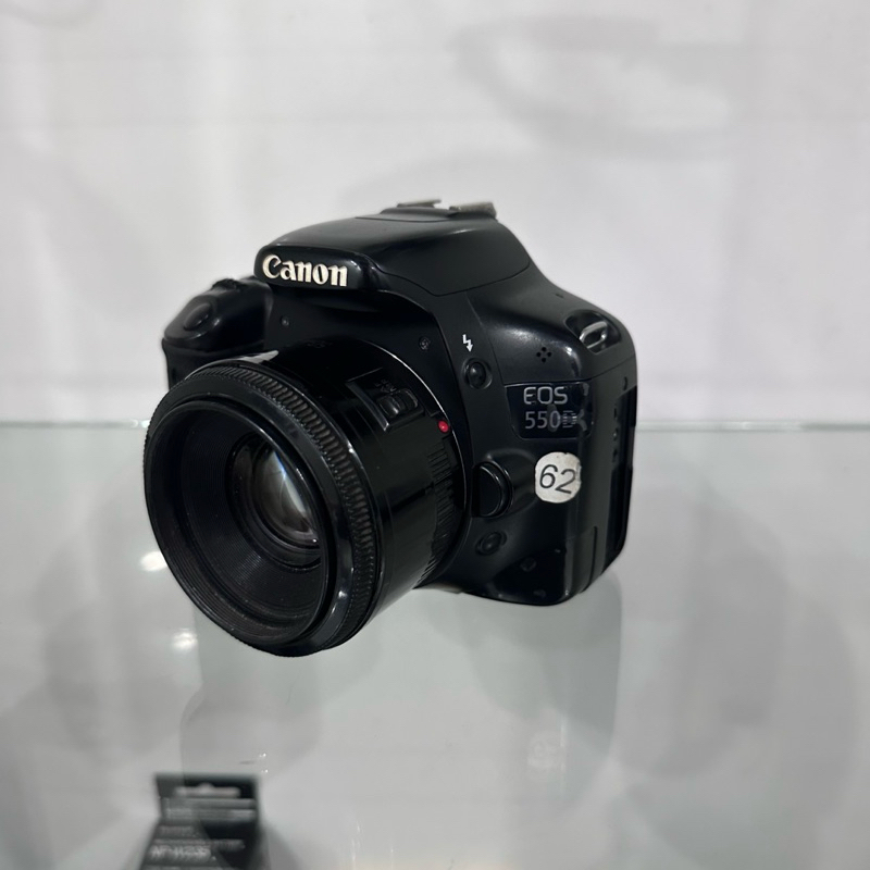 CANON 550D LENSA FIX 50mm F1.8 II (TIDAK VIGNET) NORMAL SIAP PAKAI