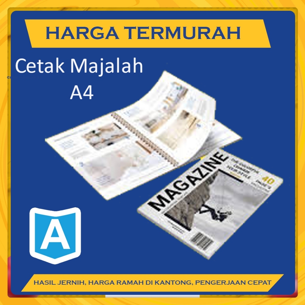 Cetak Majalah A4 Termurah, Company Profile, Katalog, Booklet, Photobook, Buku, Album Foto A5 Tahunan