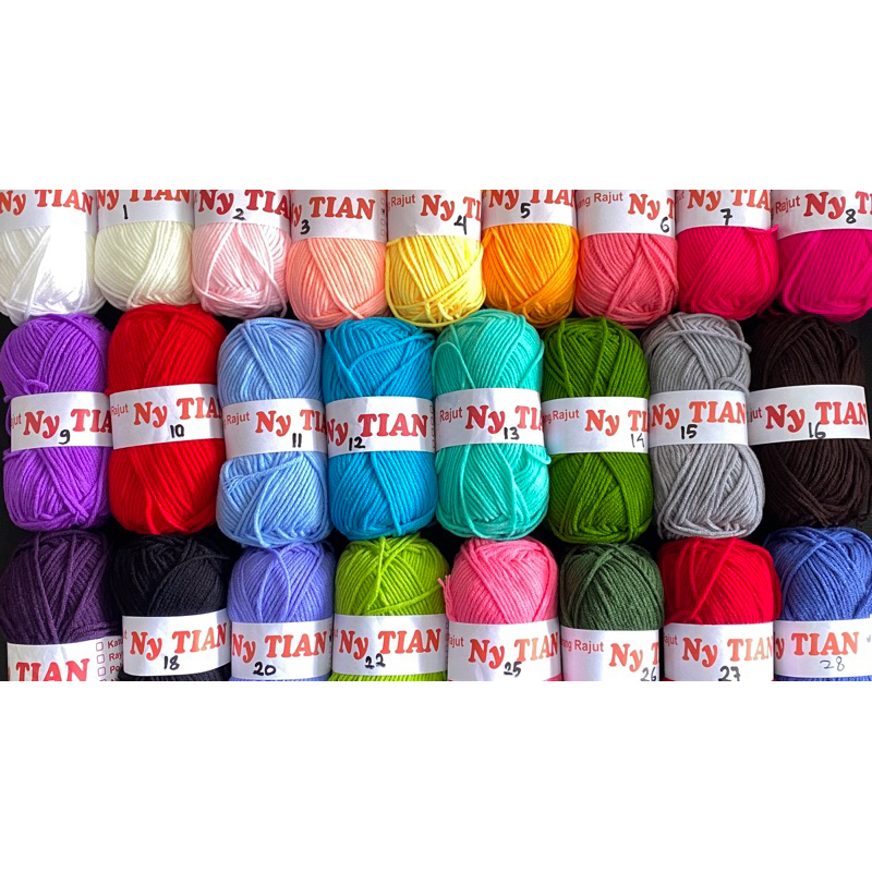 Benang Rajut Milk Cotton / Benang Milk Cotton Cap Ny.Tian/ Benang Katun Susu