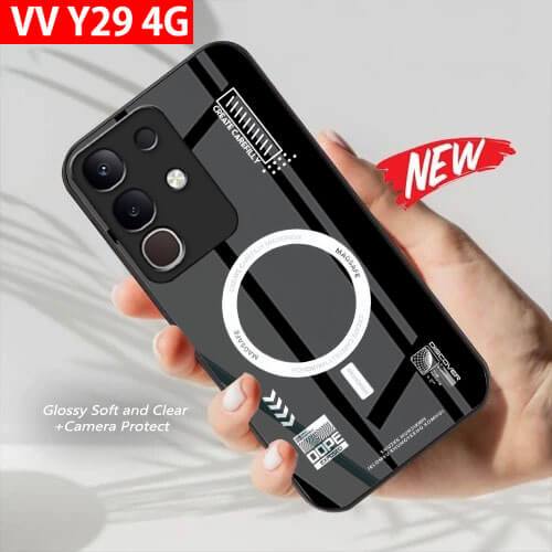 (KF-201) Softcase Glass Kaca VIVO Y29 4G TERBARU 2025 - VVIVO Y29 4G TERBARU 2025 Case Hp Terbaru An