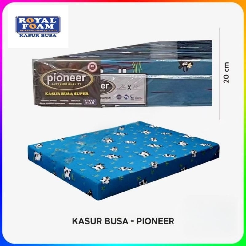 KASUR BUSA ROYAL PIONEER UKURAN 90/120/140/160/180 TEBAL 20 CM
