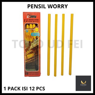 

(1 PACK= 12 PCS) Pensil 2b Worry/ Pensil 2B Polos/Pensil 2B Murah
