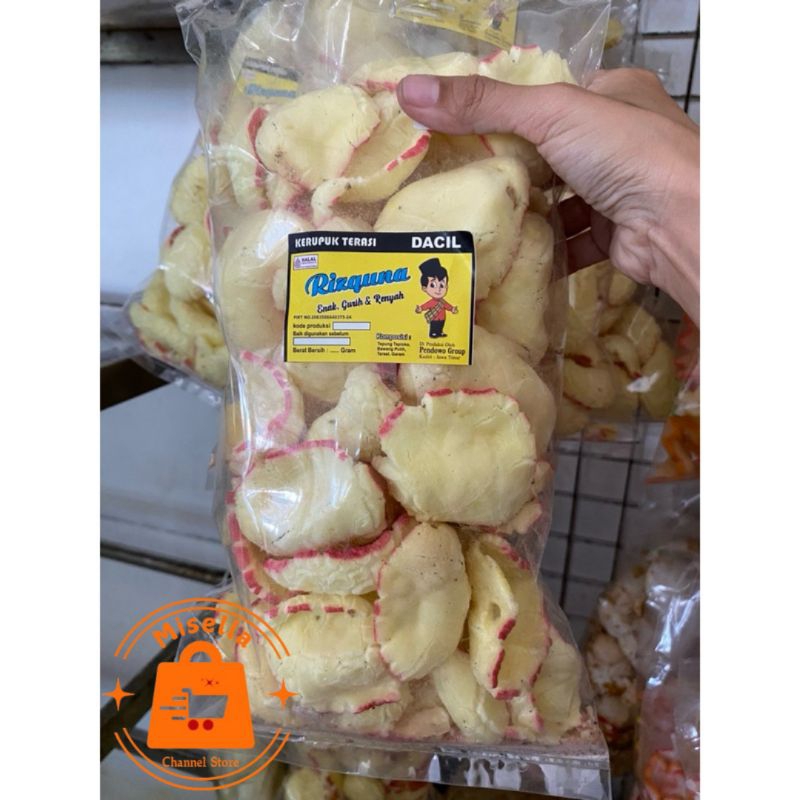 

Kerupuk Pasir Rasa Terasi Berat 115 Gram