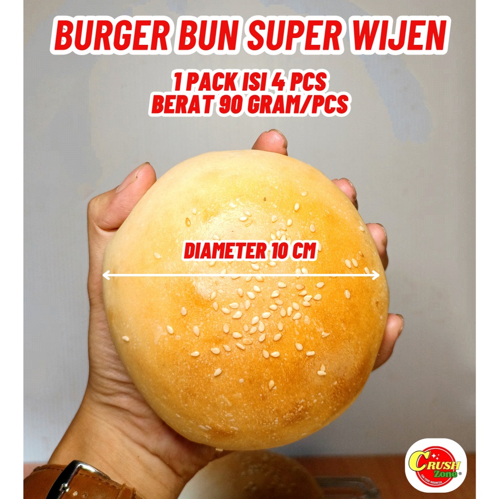 

Roti Burger Wijen Super isi 4 | Supplier UMKM