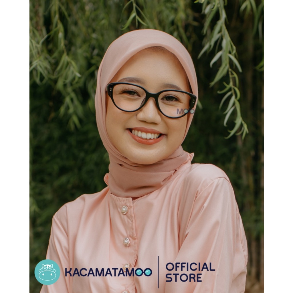 KACAMATAMOO Frame kacamata Cat Eye CE9128 RAMADHAN COLLECTION Kacamata Wanita Minus Silinder Stylish