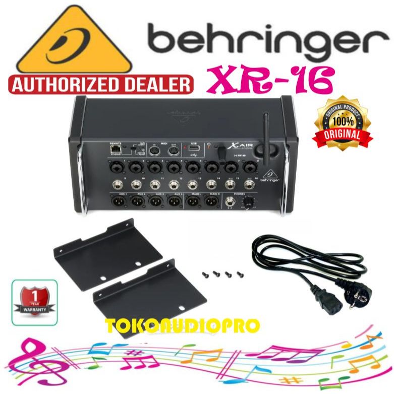 Behringer X AIR XR16 Digital Rackmount Mixer Behringer XR-16