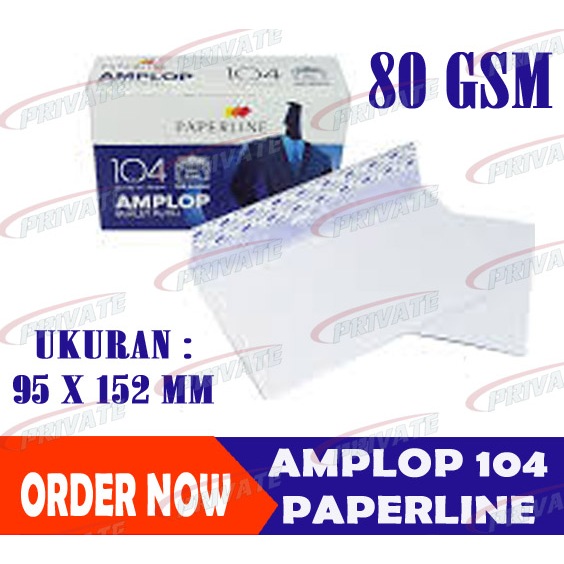 

Paperline 104 PPS Amplop Plain [100 Pcs]