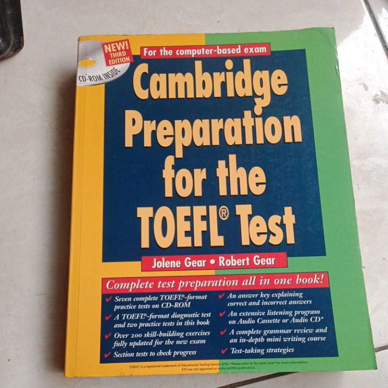 Buku Cambridge preparation for the TOEFL test