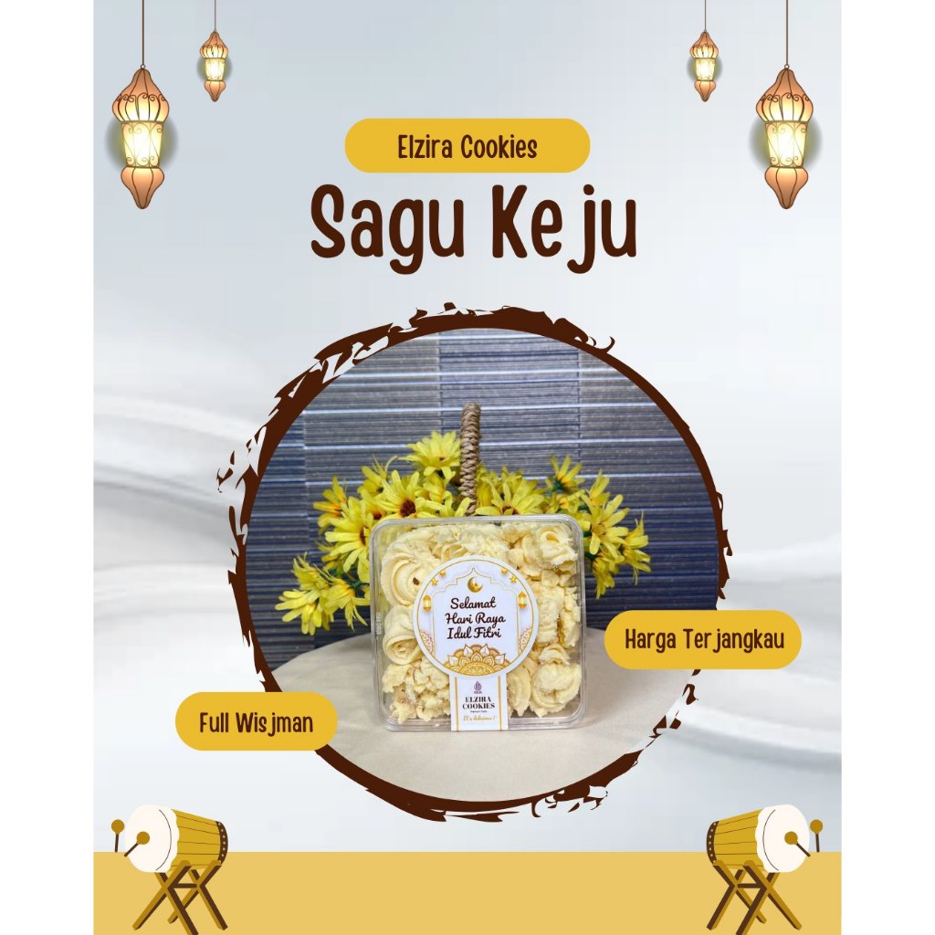 

SAGU KEJU PREMIUM TASTE GRADE A FULL WISHJMAN Elzira Cookies
