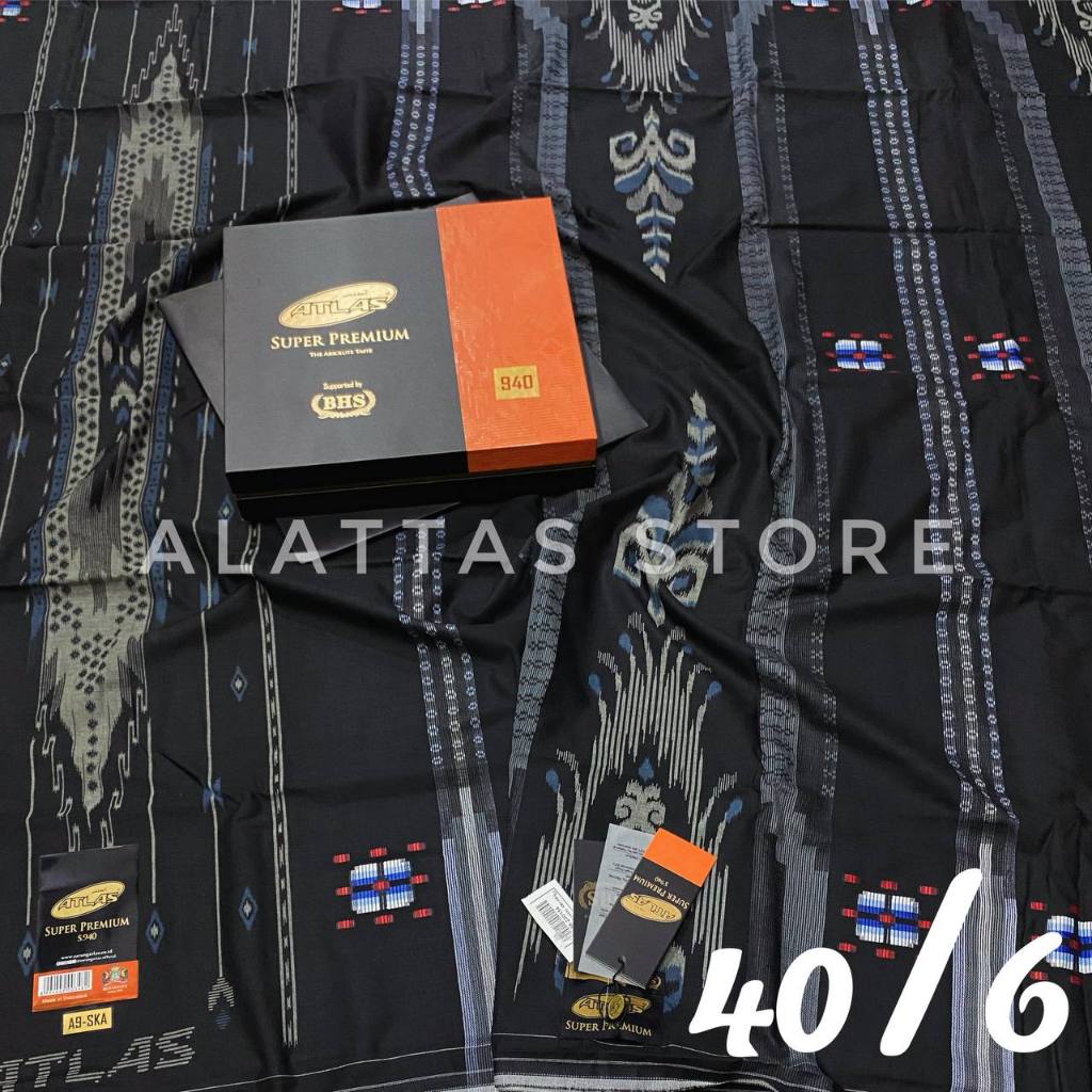 SARUNG ATLAS SUPER PREMIUM 940 945 955 MOTIF BHS GOLD ORIGINAL Sarung ATLAS Super premium 940 garans