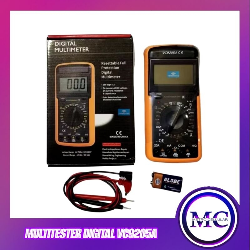 MULTITESTER DIGITAL VC9205A