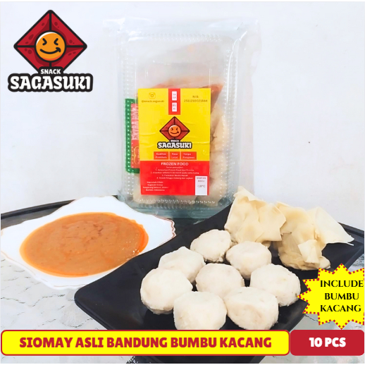 

SIOMAY ASLI BANDUNG BUMBU KACANG NIKMAT - ISI SIOMAY PANGSIT DAN BULAT [FROZEN - 10 PCS]