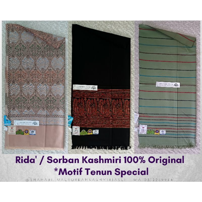 RB Rida Kashmiri motif Tenun Asli / Sorban Habib / Rida Kashmiri Batik