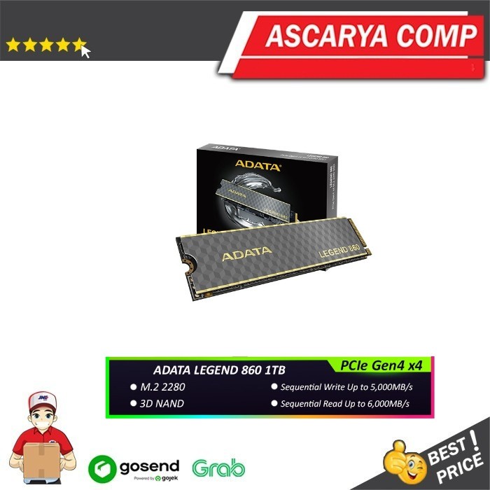 ADATA LEGEND 860 1TB NVME PCIe Gen4x4 / SSD 1TB NVME