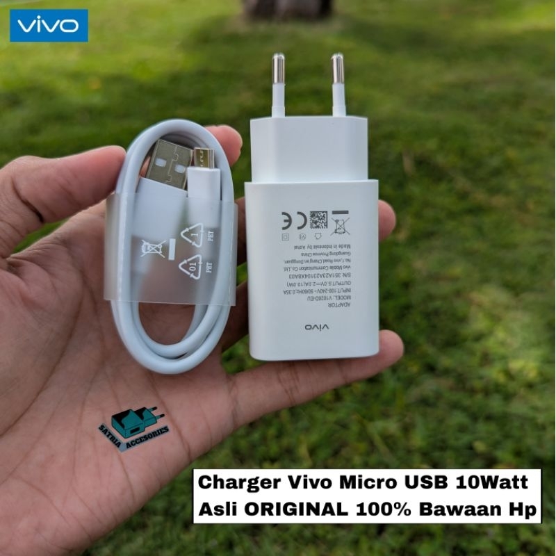 Charger Vivo Micro USB 10Watt Asli ORIGINAL 100% Bawaan Hp
