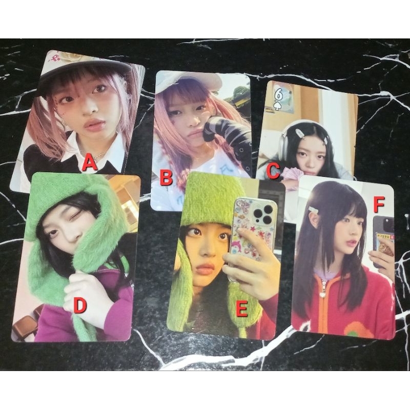 [cek desk] wts pc hanni new jeans bucket hat iphone