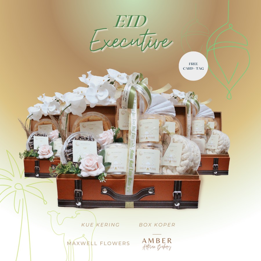 

Eid hampers kue kering premium box by Maxwell Flowers - nastar kastengel putri salju